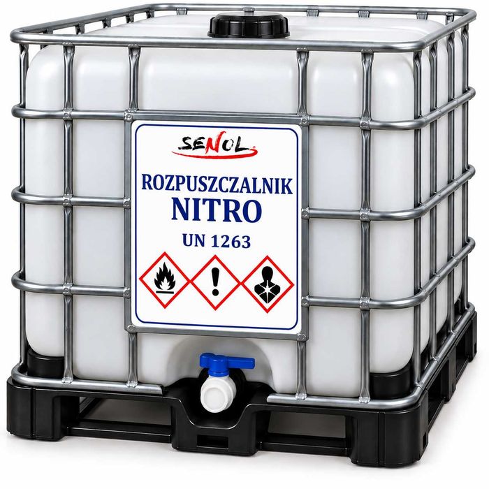 rozpuszczalnik NITRO - mauzer 1000 L - cena 3350 zł netto z transportem (dostępna beczka 200 L)
