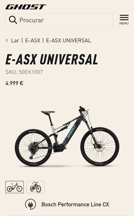 Bicicleta elétrica BTT