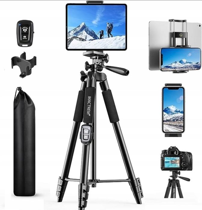MACTREM KT65 Statyw do telefonu tripod 3w 1 z pilotem  PRO R6