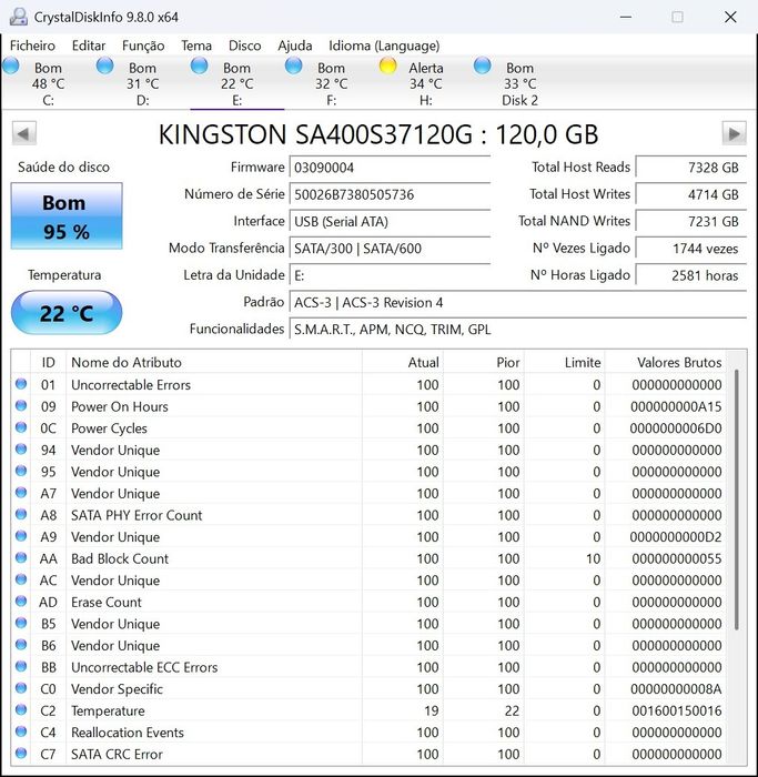 Discos SSD 120gb  e 240gb