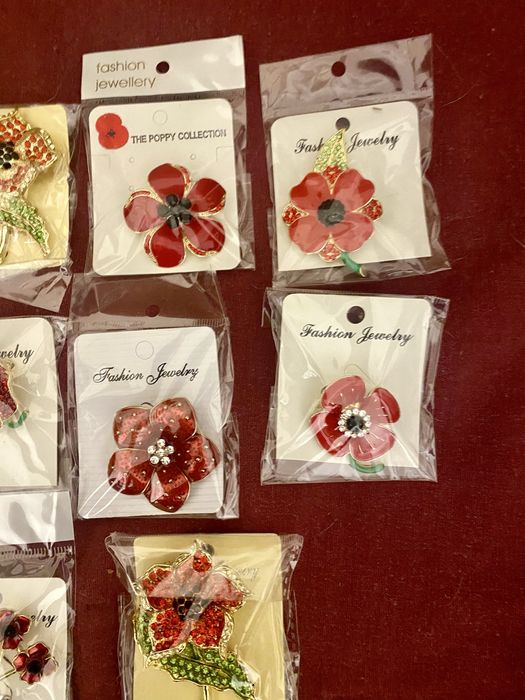 Lote de pregadeiras papoilas 2