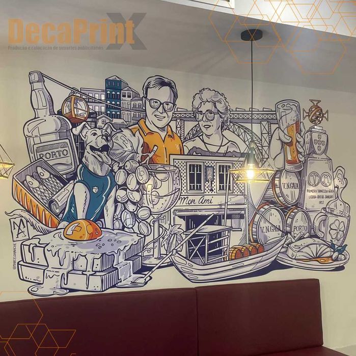 Decoração de montras, vinil e outros suportes publicitários