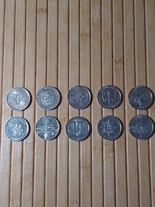 Монеты 10 грн ЗСУ.     Монета 10 грн ЗСУ.      Набор монет.   10гр