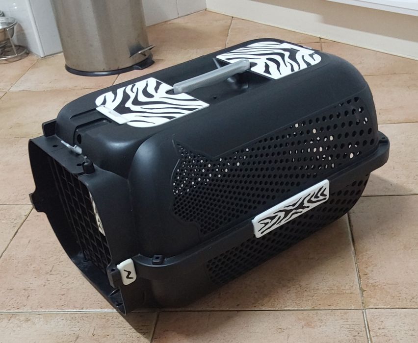 TRANSPORTADORA ANIMAL LAVADA PARA CÃO OU GATO. Casa,Veterinário, Quarto, Viagem, Transporte.