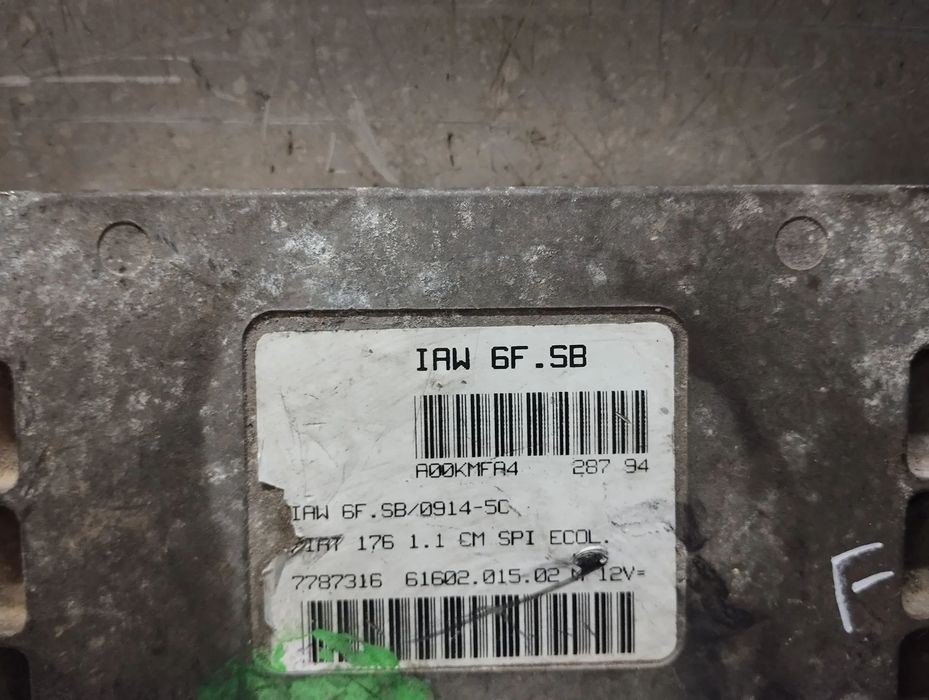 CENTRALINA DO MOTOR FIAT PUNTO 176 1.1i IAW6FSB 7787316