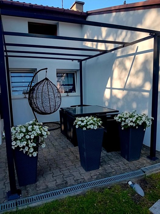 Wiata tarasowa ogrodowa z rozsuwanym dachem  4*3