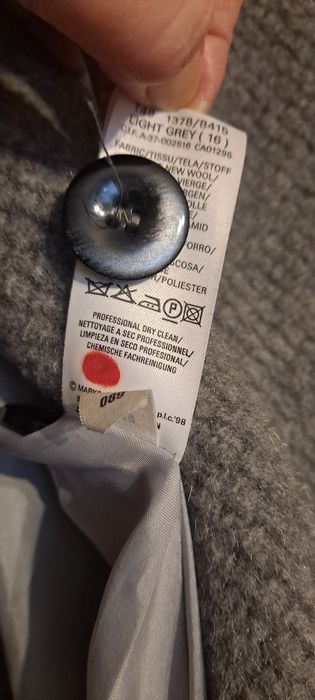 Płaszcz damski Marks& Spencer jesienno/zimowy na rozmiar 46-48