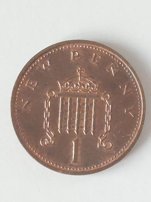 Moeda Inglesa "One Penny" do Ano de 1971