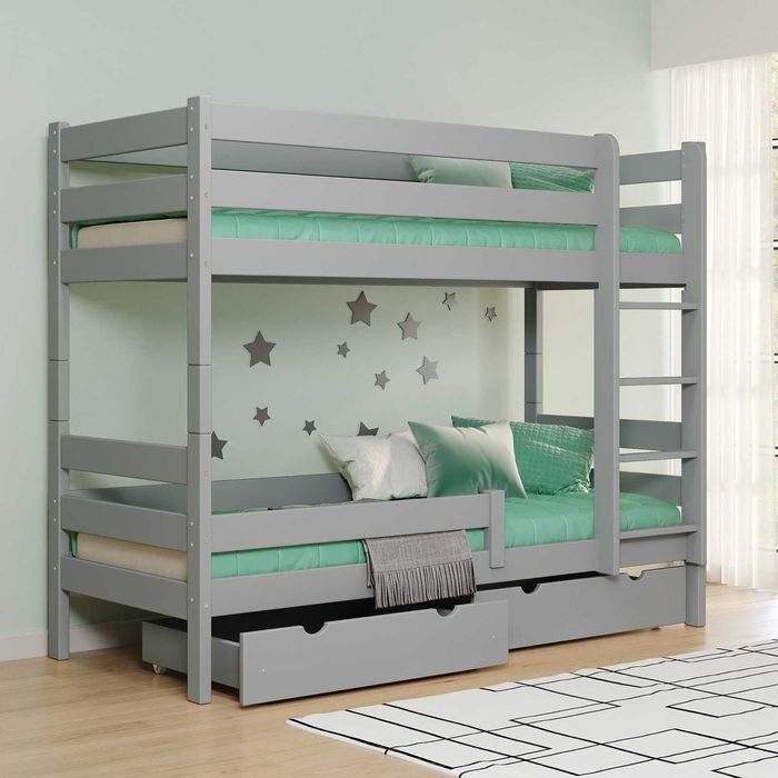 Łóżko piętrowe z drewna 180x80 GAGATEK MebleWróbel