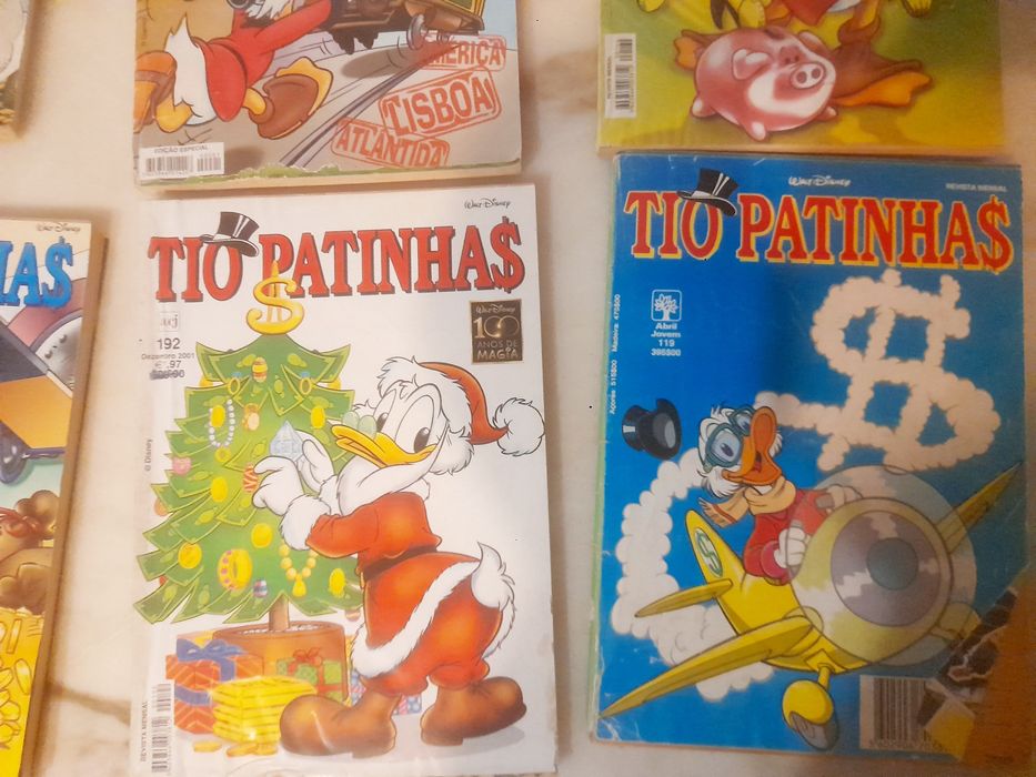 Conjunto de 9 Livros de Banda Desenhada Disney Tio Patinhas