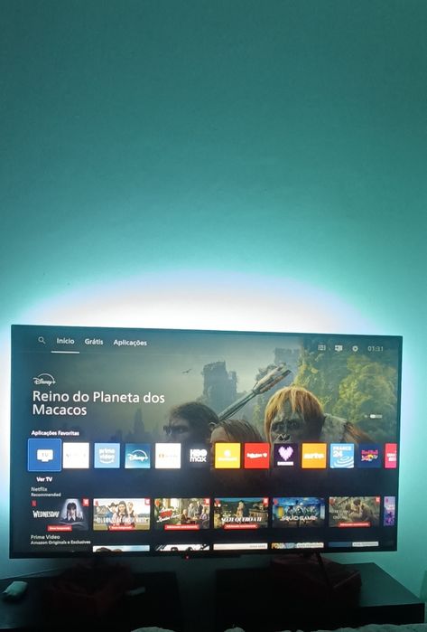 Smart TV Philips "57" 4K Alexa Led Amblilight