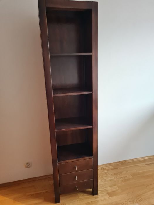 Regał drewniany (lite drewno), 200cm x 50cm