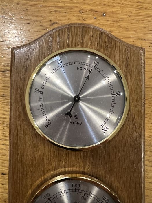 Estação meteorológica parede madeira - NOVO