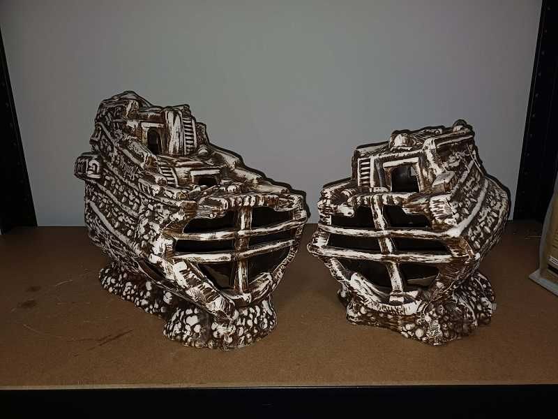 Ogromna galera do akwarium