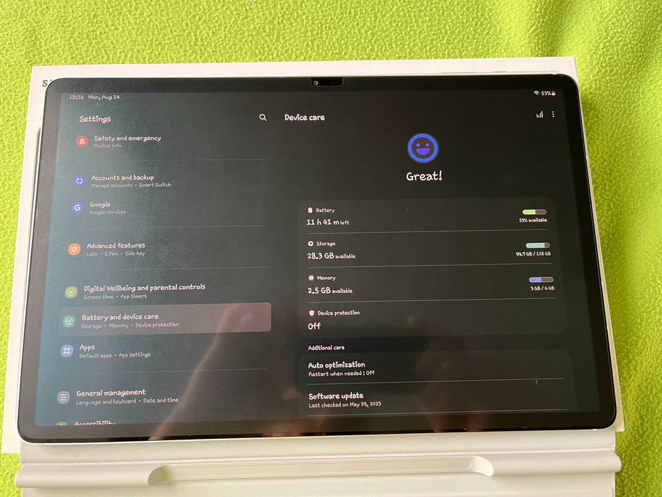 Samsung Tab S7 plus 12.4" T970 WiFi 6/128GB srebrny