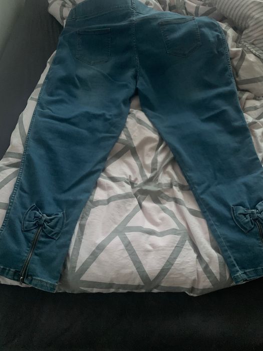 Spodnie jeans 7xl z kokardkami
