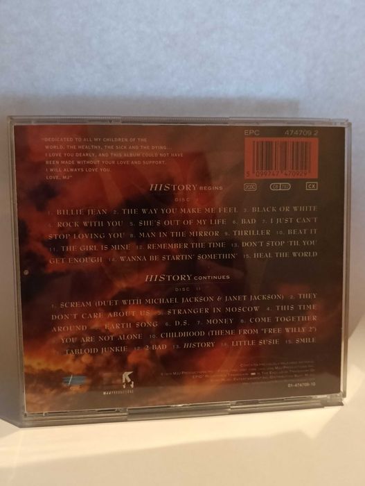 cd Michael Jackson ( Past, present and future - Book 1 e 2 )