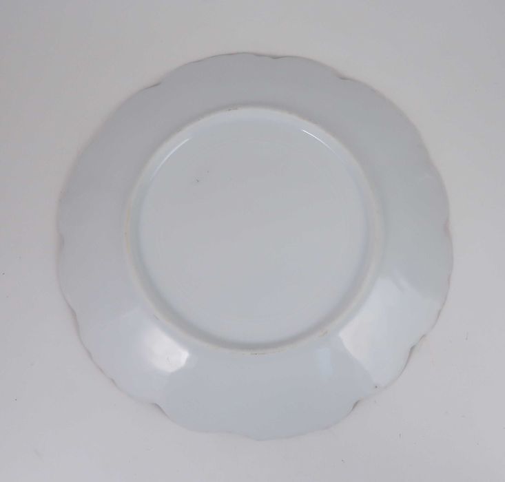 Par de pratos porcelana moldada XIX/XX - Anjos