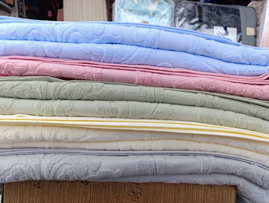 Махрові простирадла 1,5 та євро. Бавовняні.