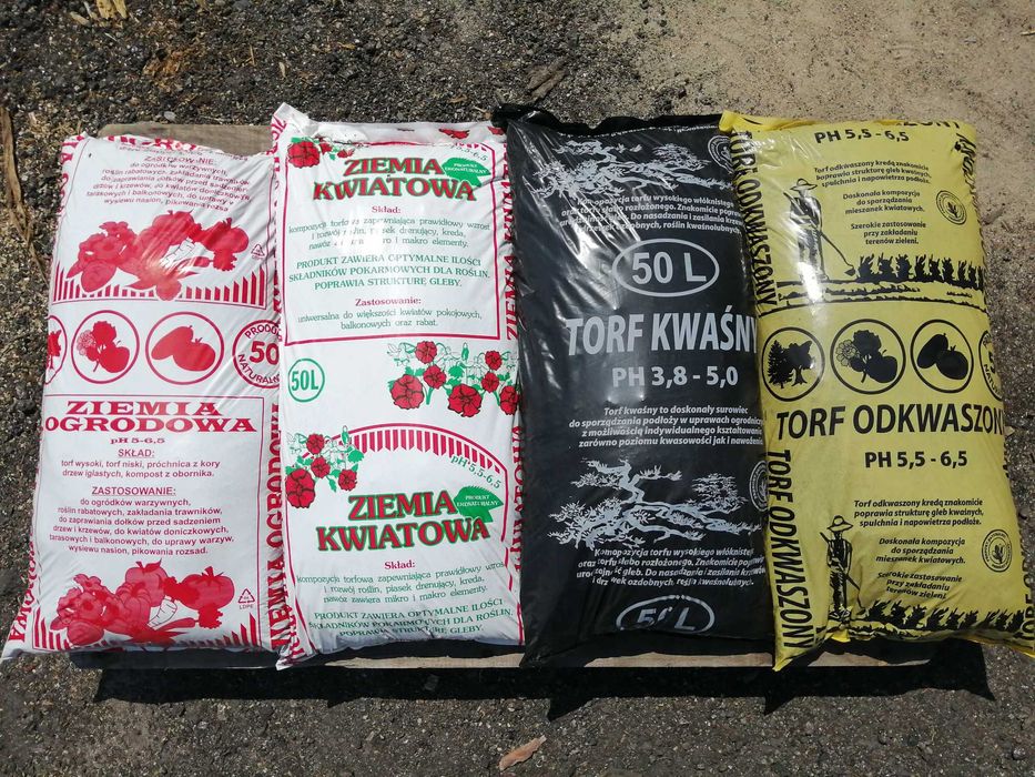 OD 10 SZT DOSTAWA Kora sosnowa ziemia ogrodowa kompost obornik torf