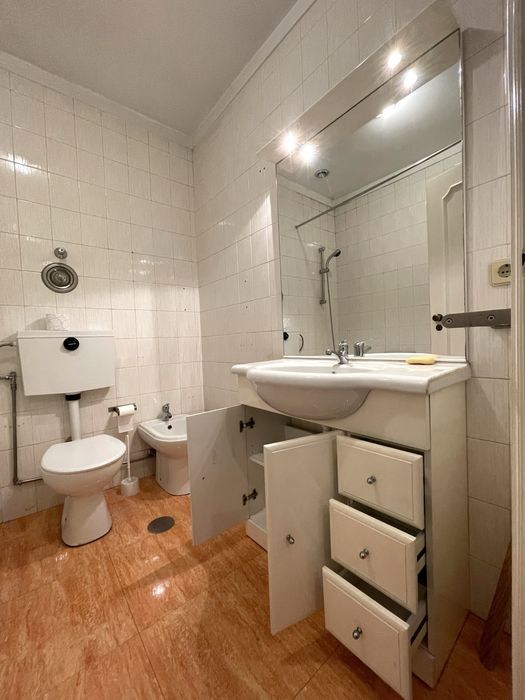 Móvel Casa de Banho+Espelho+Sanita C/Autoclismo Exterior+Bidê