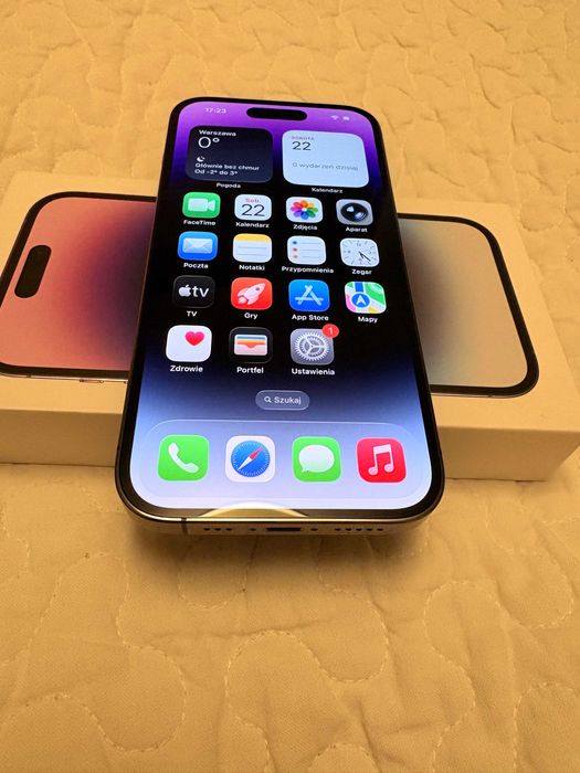 JAK NOWY iPhone 14 Pro 128GB purpurowy kondycja 100%