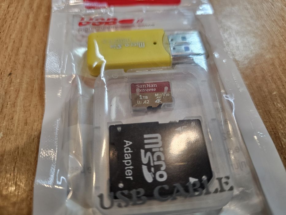 Новая карта памяти MicroSD на 1ТБ (1000ГБ)