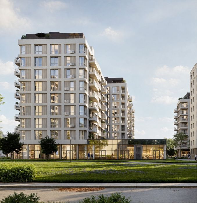 2к квартира з терасою 61,77 м². Поруч біля парку. ЖК Джем Сімейний