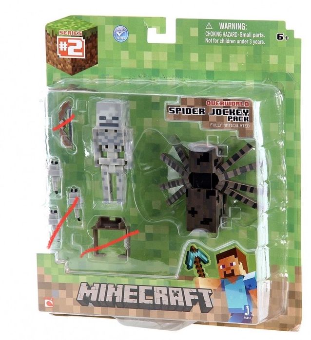 Minecraft Figurki Spider Jockey
