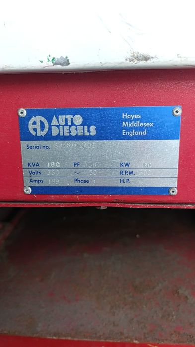 Gerador Turbomar 100KVA