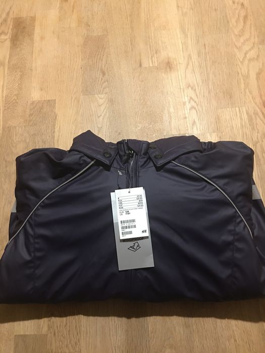 Kurtka fioletowa wododporna - h&m nowa - 128 cm