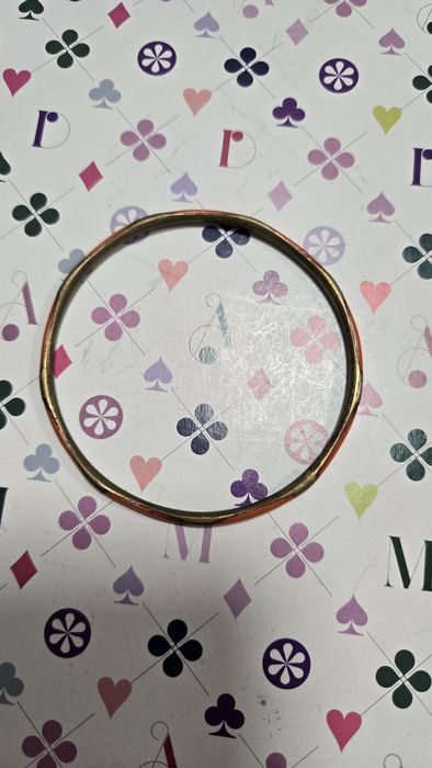 Bransoletka vintage mosiężne kółko