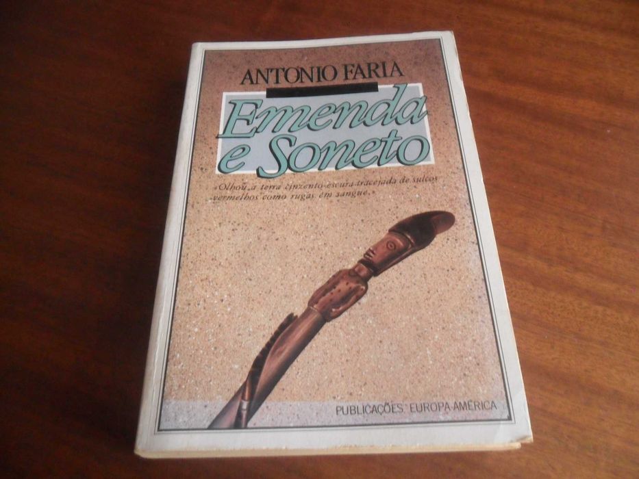 "Emenda e Soneto" de António Faria - 1ª Edição de 1987