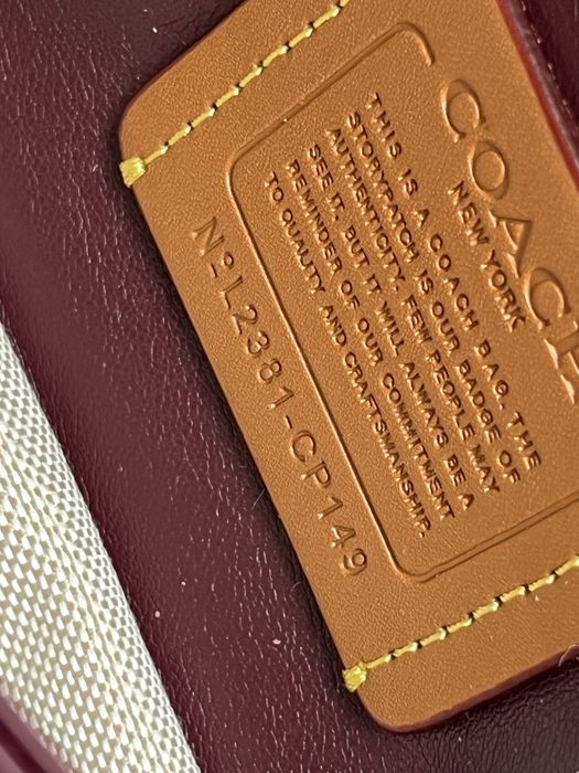 Сумка Coach Tabby 20 марсала