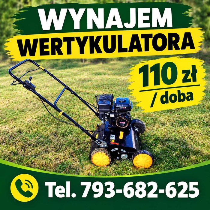 Wynajem rębaka oraz sprzętu ogrodniczego