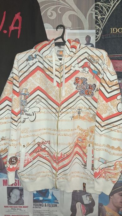 5ive jungle zip up hoodie hip hop rap
