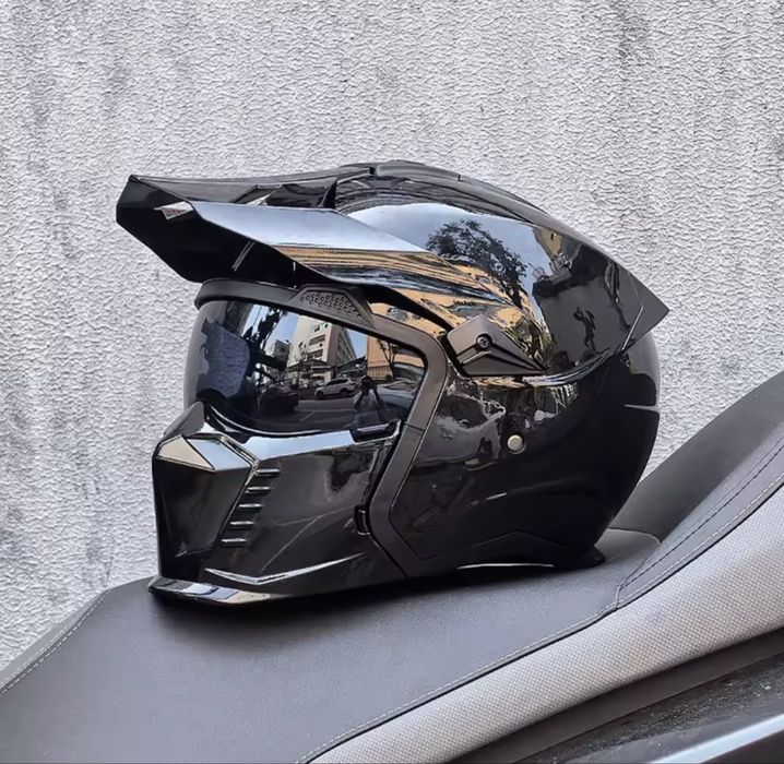Capacete Samurai Preto - Nunca ultilizado