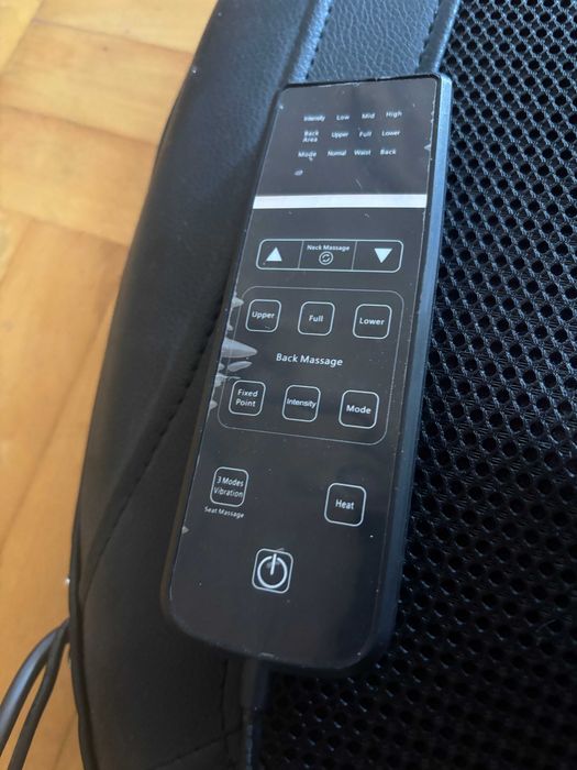 Mata masująca SHIATSU MAX-N5 Wibracje grzanie i regulacja masażu karku