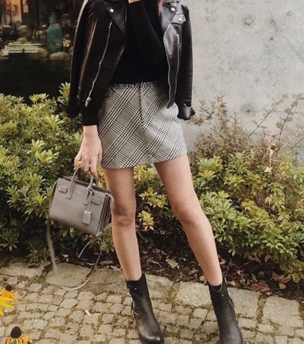 spódnica mini w kratę zara