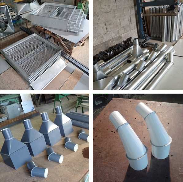 Жестянщик  -  різні  ВИРОБИ  з  БЛЯХИ  на  замовлення  -  вентиляція