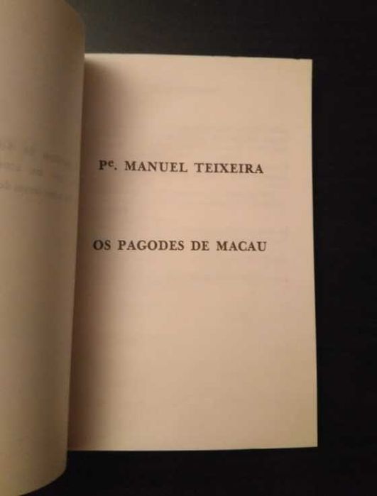 Padre Manuel Teixeira - Pagodes de Macau