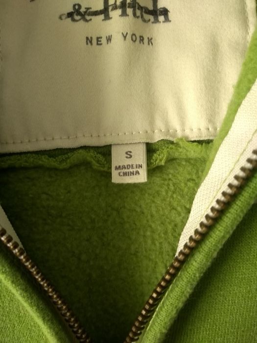 Bluza zielona z kapturem Abercrombie r S