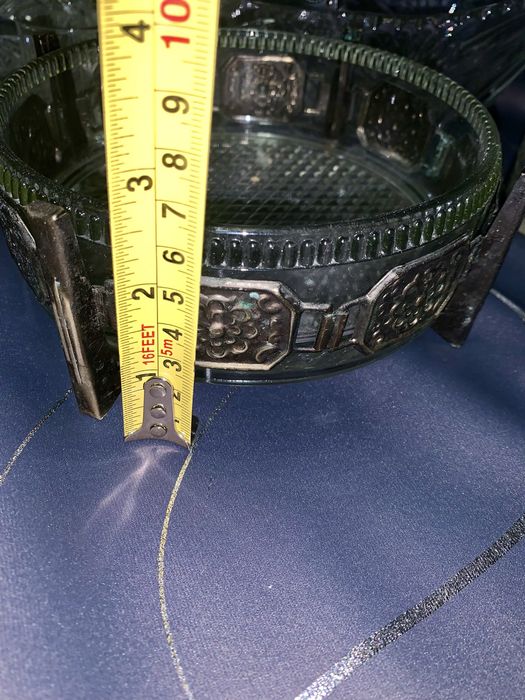 Графин  рюмки конфетница солянка хрусталь  мельхиор