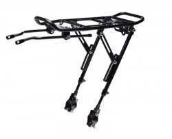 Bagażnik rowerowy ALUMINIOWY czarny , nowy