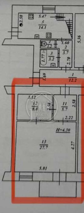 Продажа двухкомнатной коммуны ЦИРК КОБЛЕВСКАЯ Новый РЫНОК СОБОРКА