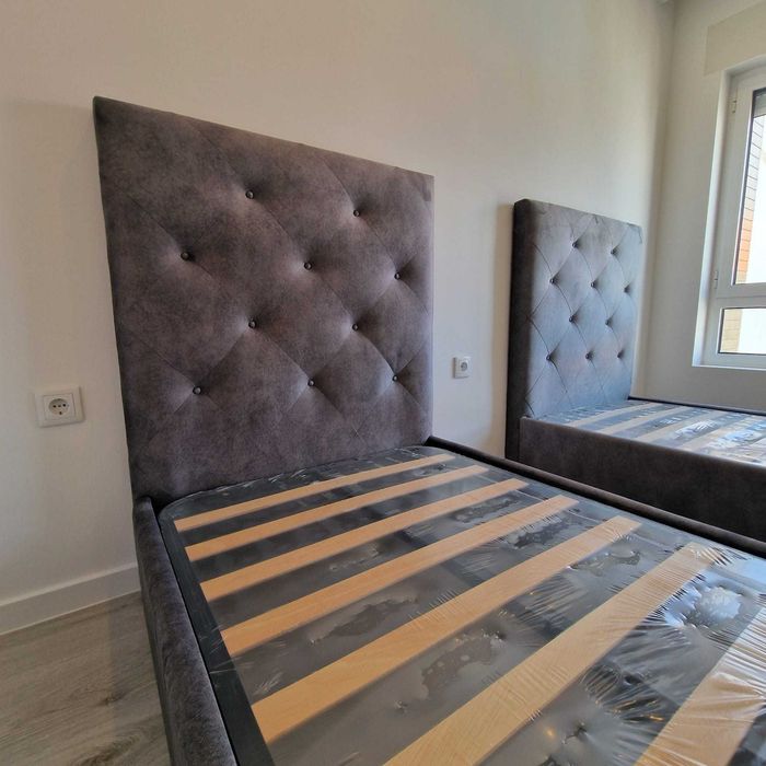 Camas de Solteiro Estofadas de Luxo 199€ - Disponíveis em Várias Cores! 190x90m! topp de Gama Novas Direto Da Fabrica