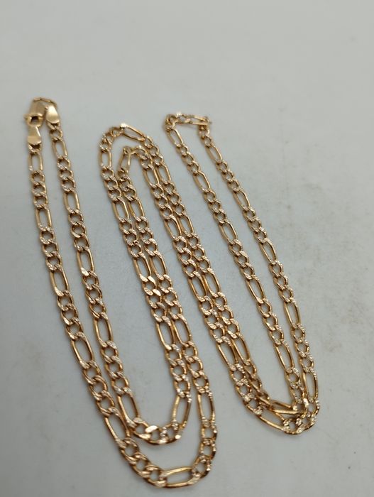 Золотая двухцветная цепочка 61 см 4.99 грамма