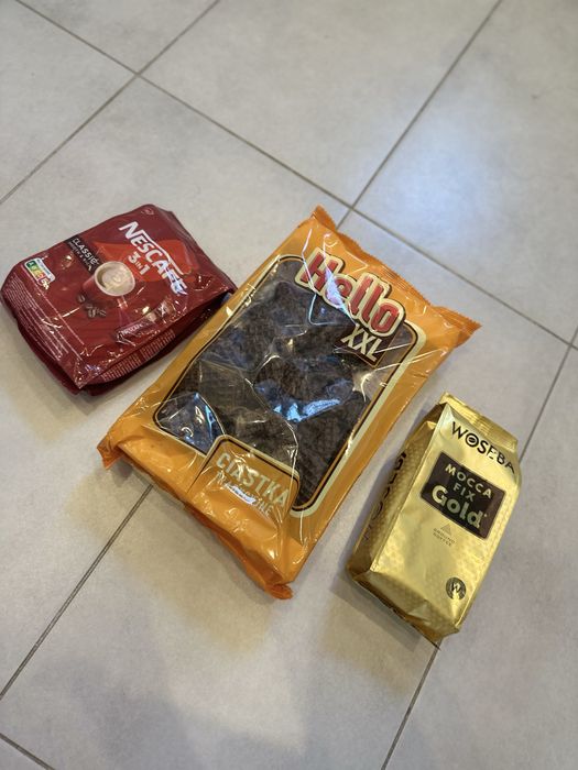 Kawa rozpuszczalna Nescafe ciastka kruche kawa Woseba