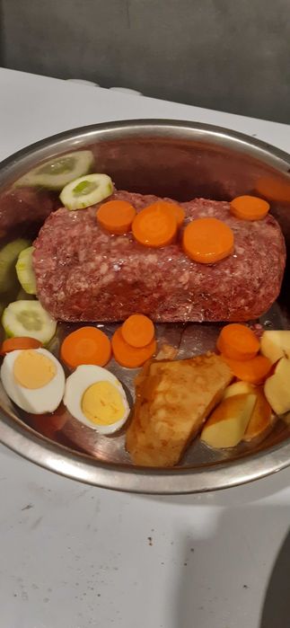 Wolownia mielona,mrożona dla psa i kota, mięso, dieta Barf