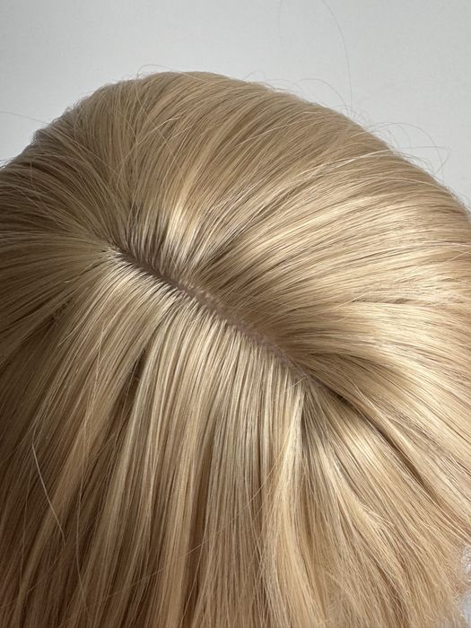 Peruka bob blond włosy do ramion